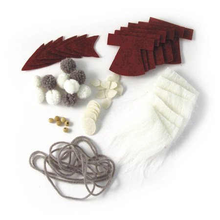 Komplett Sets / Kits Bastelpackung Santa garland, 100 cm, PVC box