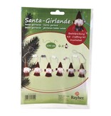 Komplett Sets / Kits Bastelpackung: Santa-Girlande, 100 cm, PVC-Box