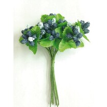 Paper Roses, berries blue.