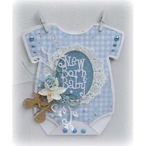 A4 skabelon: Baby-kort