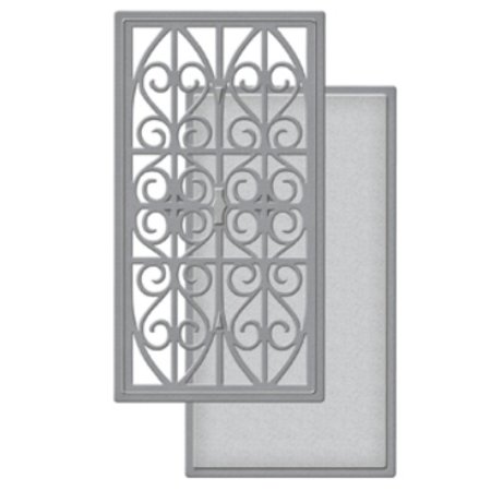 Spellbinders und Rayher Punching and embossing template: eddy strip panel