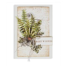 Ponsen en embossing sjabloon: Ferns