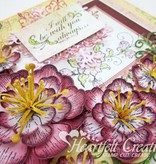 Heartfelt Creations aus USA Set Stamp + correspondência estampagem e stencil estampagem