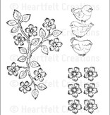 Heartfelt Creations aus USA Stempel Set + passende Stanz- und Prägeschablone