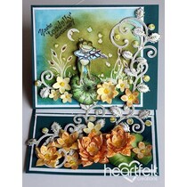2 stempelsett + matchende stempling og embossing sjablong