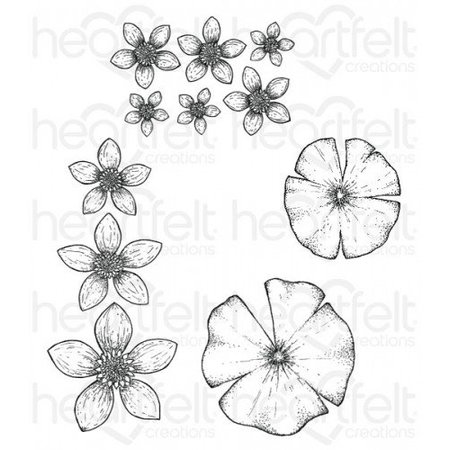Heartfelt Creations aus USA 2 sets de sellos a juego + y el estampado de la plantilla