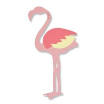 Punching and embossing template: Flamingo