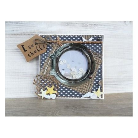 Marianne Design Punching and embossing template: porthole and tax row