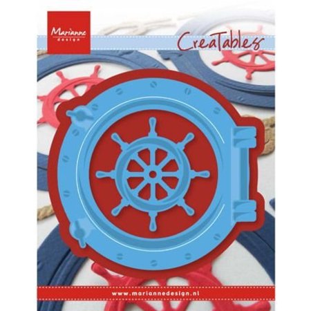 Marianne Design Ponsen en embossing sjabloon: patrijspoort en fiscale rij