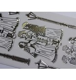 Sticker Adhesivo decorativo en relieve con gran detalle, 10 x 23cm.