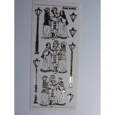 Sticker Ziersticker, sehr detailliert geprägt, 10 x 23cm.