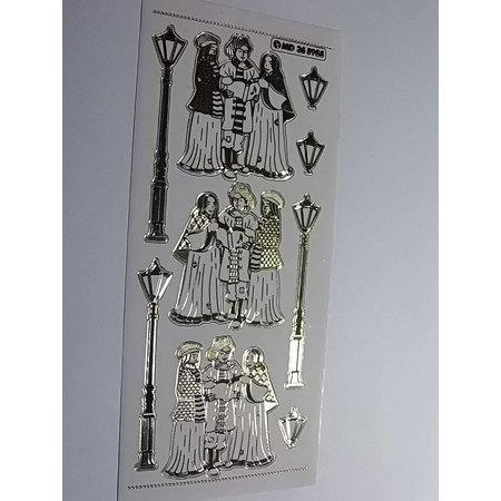 Sticker Ziersticker, sehr detailliert geprägt, 10 x 23cm.