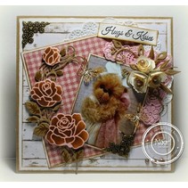 Marianne Design, stamping and embossing stencil, Craftables - Rose Corner