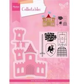 Marianne Design Stamping and embossing stencil + stamp designs: Ritterburg