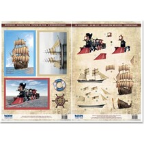 2 Segelschiffe und 1 Dampflock