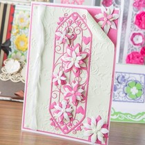Punzonatura e goffratura modello: intrecciando traliccio - Radiant Roselily