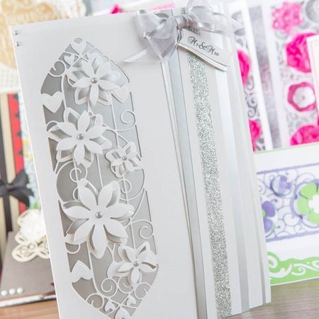 TONIC Punching and embossing template: Entwining Trellis - Radiant Roselily