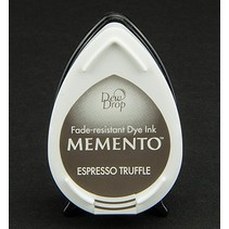 las gotas de rocío MEMENTO sello almohadilla de tinta de tinta Espresso Trufa