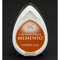 MEMENTO dewdrops stamp ink InkPad-Potters Clay