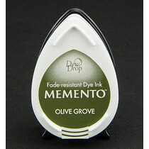 dewdrops Memento carimbar InkPad tinta Olive Grov