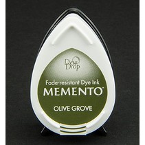 MEMENTO dewdrops stamp ink InkPad Olive Grov
