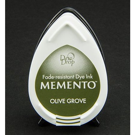 FARBE / INK / CHALKS ... MEMENTO dewdrops stamp ink InkPad Olive Grov