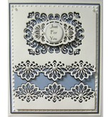 Creative Expressions Punching and embossing template: decorative frame + Label