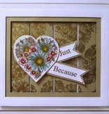 Creative Expressions Gummistempel, Heart of Blossoms