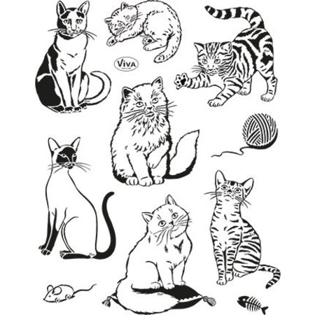 Viva Dekor und My paperworld selos transparentes, gatos