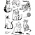 Viva Dekor und My paperworld I timbri trasparenti, gatti