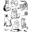 Viva Dekor und My paperworld Gennemsigtige frimærker, katte