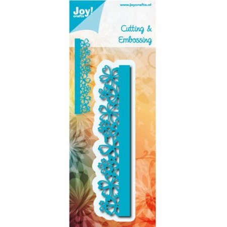 Joy!Crafts und JM Creation Stansning og prægning skabelon: Border med blomster