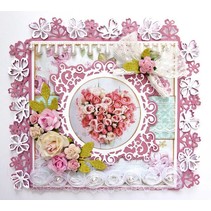 Puncionamento e gravação de modelo: Beira com flores