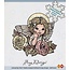 Amy Design Transparent stamp, Angel with roses