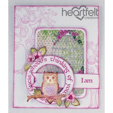 Heartfelt Creations aus USA Rubber stamp set "E 'Owl buono"