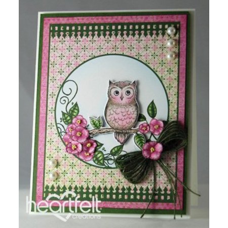 Heartfelt Creations aus USA Rubber stamp set "E 'Owl buono"