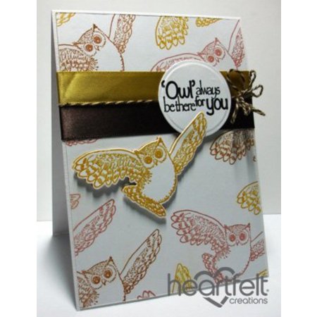 Heartfelt Creations aus USA Rubber stamp set "E 'Owl buono"