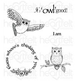 Heartfelt Creations aus USA Gummistempel Set "It's Owl Good"