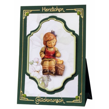 BASTELSETS / CRAFT KITS: Handcraft Kits, Hummel NoteCards, voor 4 kaarten.