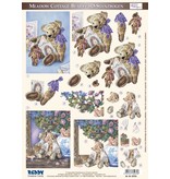 BILDER / PICTURES: Studio Light, Staf Wesenbeek, Willem Haenraets 3D die cut folha ursinho profunda no pensamento, formato A4