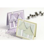 KARTEN und Zubehör / Cards Set van 10, zeer mooie parelmoer kaarten en enveloppen, afmeting kaart 12,5 x12, 5 cm, pastelkleuren!