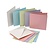 KARTEN und Zubehör / Cards Set van 10, parelmoer kaarten en enveloppen, afmeting kaart 12,5 x12, 5 cm, pastelkleuren!