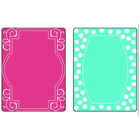 Sizzix Gaufrage dossiers, 2 pièces, cadre avec des remous et des cadres avec des points