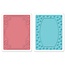 Sizzix Embossing folders, 2 stuks, frame met wervelingen en frames met de punten