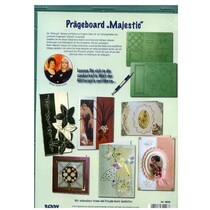 Embossing Board "Majestic" met de instructies (voor en achter)