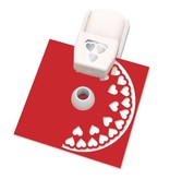 EK Succes, Martha Stewart Punch insert for county borders Starter Set: heart motif