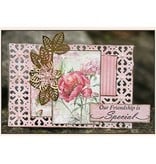 Creative Expressions naar frame 3D Flowers: stempelen en embossing stencil