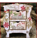 Creative Expressions naar frame 3D Flowers: stempelen en embossing stencil