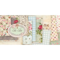 Designerblock Vintage "Tea Time", 30,5 x 30,5 cm