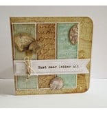 Prima Marketing und Petaloo Designerblock, 15,24 x 15,24cm, "Seashore"